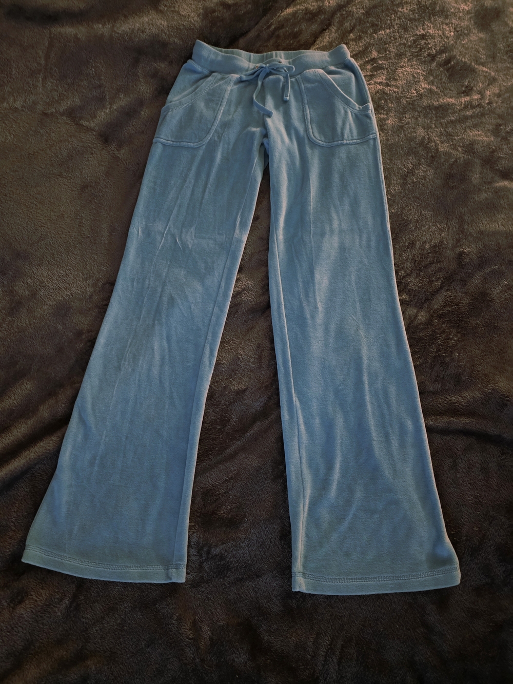 Velour Zip Hoodie & Jogger Set - Light Blue - Picture 2 of 9